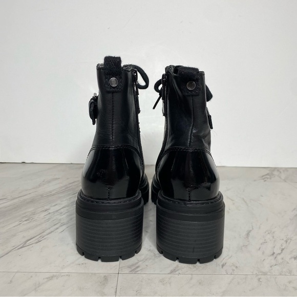 Naturalizer Jac Lace Up Black Leather Boot 7M - Picture 3 of 14